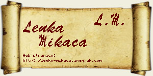 Lenka Mikača vizit kartica